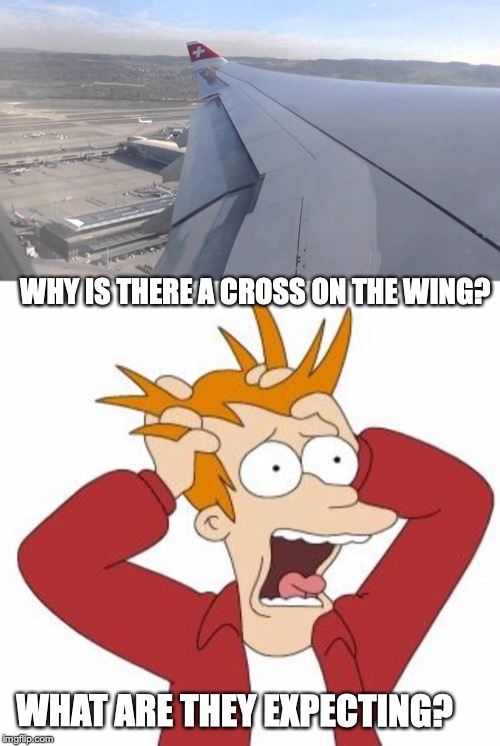 WHAT ARE THEY EXPECTING? WHY IS THERE A CROSS ON THE WING? | image tagged in airbus a330 | made w/ Imgflip meme maker