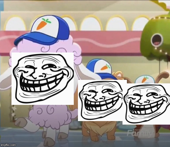 image tagged in littlest pet shop a world of our own,troll face | made w/ Imgflip meme maker