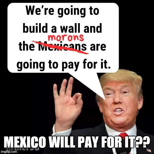 Memes  | MEXICO WILL PAY FOR IT?? | image tagged in build a wall | made w/ Imgflip meme maker
