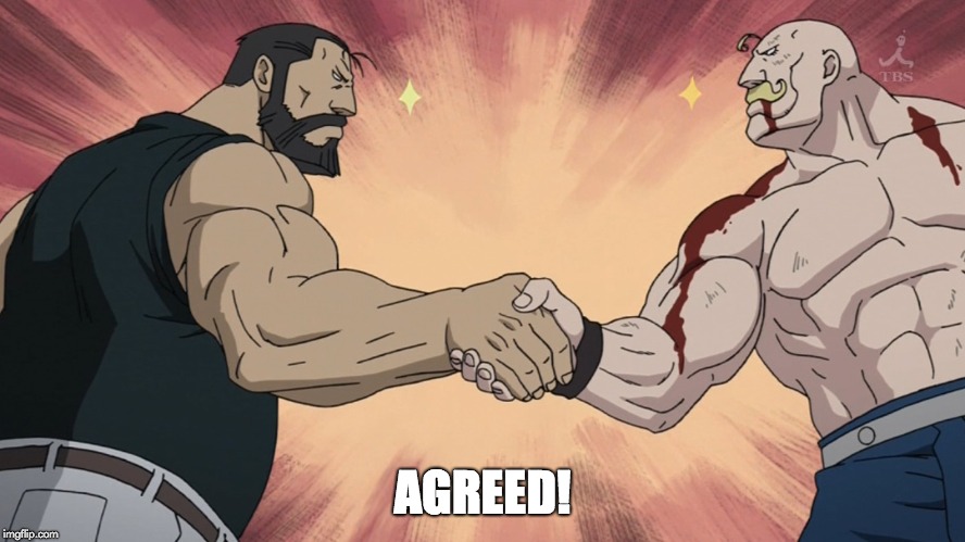 agreement | AGREED! | image tagged in agreement | made w/ Imgflip meme maker