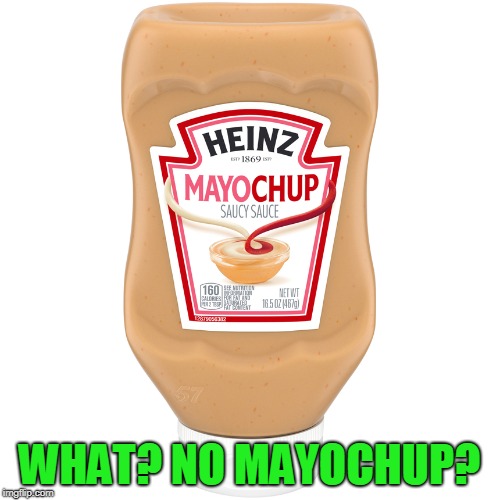 WHAT? NO MAYOCHUP? | image tagged in gross | made w/ Imgflip meme maker