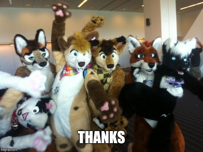 Furries | THANKS | image tagged in furries | made w/ Imgflip meme maker