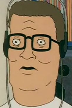 Hank Hill Headphones Blank Meme Template