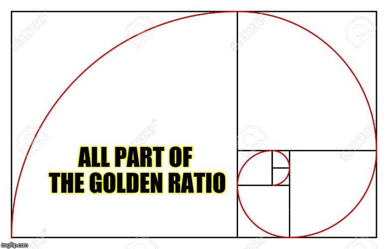 ALL PART OF THE GOLDEN RATIO | made w/ Imgflip meme maker