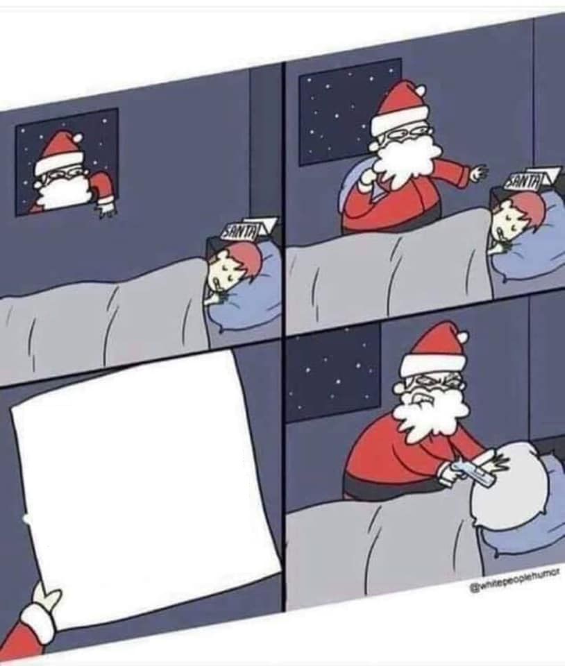 Santa's letter Blank Meme Template