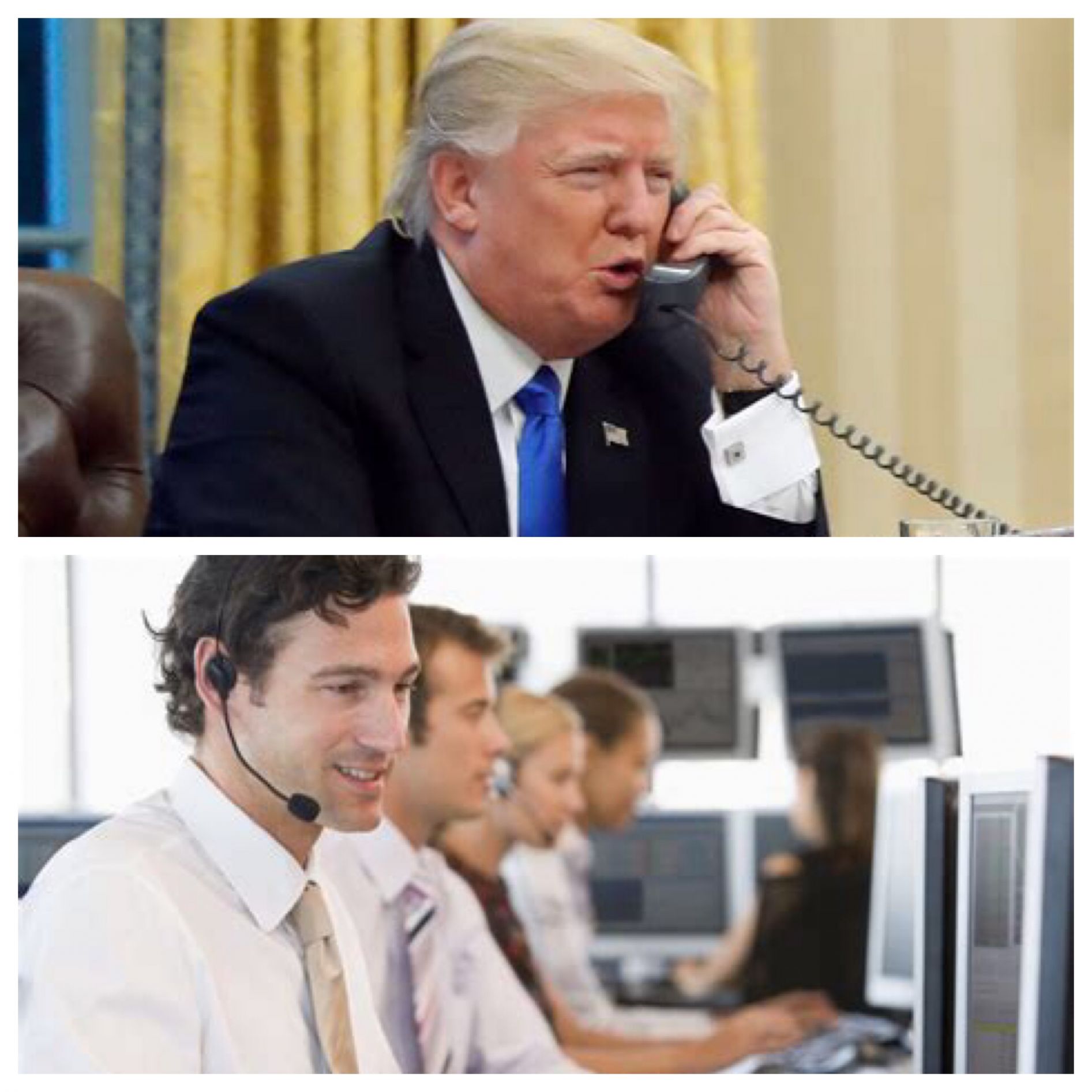 High Quality Trump Tech Support Blank Meme Template