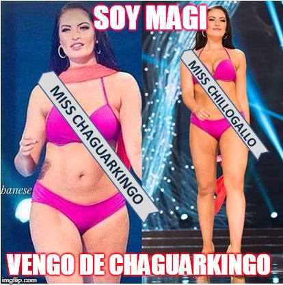 SOY MAGI; VENGO DE CHAGUARKINGO | image tagged in isaura gardenia | made w/ Imgflip meme maker