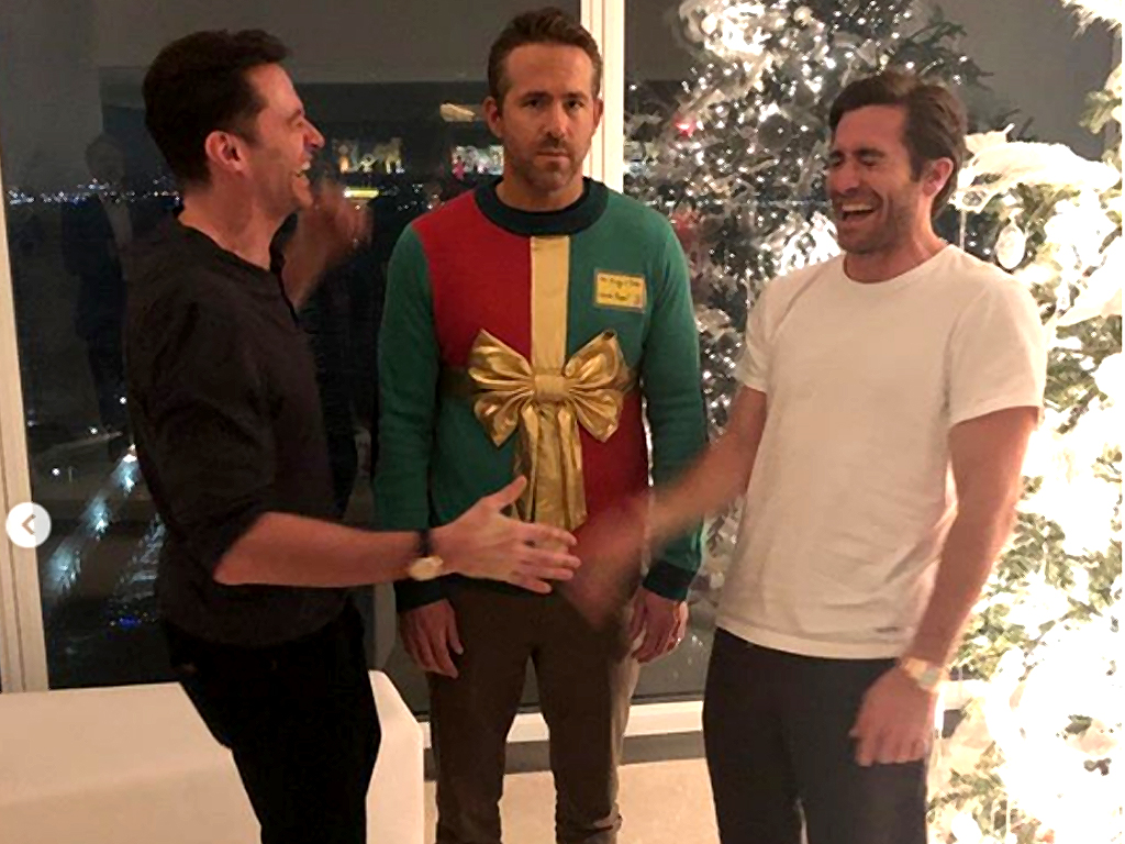 High Quality Ryan Reynolds christmas prank Blank Meme Template