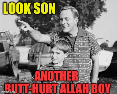 Look Son Meme | LOOK SON ANOTHER BUTT-HURT ALLAH BOY | image tagged in memes,look son | made w/ Imgflip meme maker