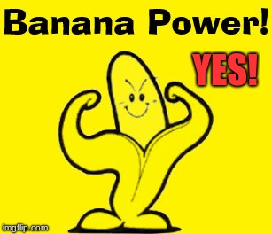 Positive Attitude | YES! | image tagged in banana,readyforaction,funforliberation | made w/ Imgflip meme maker