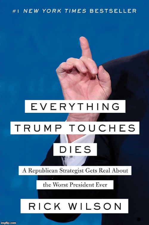 Don't blame me, it was a Republican who wrote this book. | . | image tagged in trump,republican,worst | made w/ Imgflip meme maker