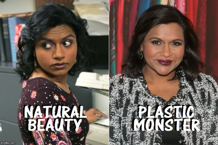 Mindy Kaling Face Off | image tagged in the office | made w/ Imgflip meme maker