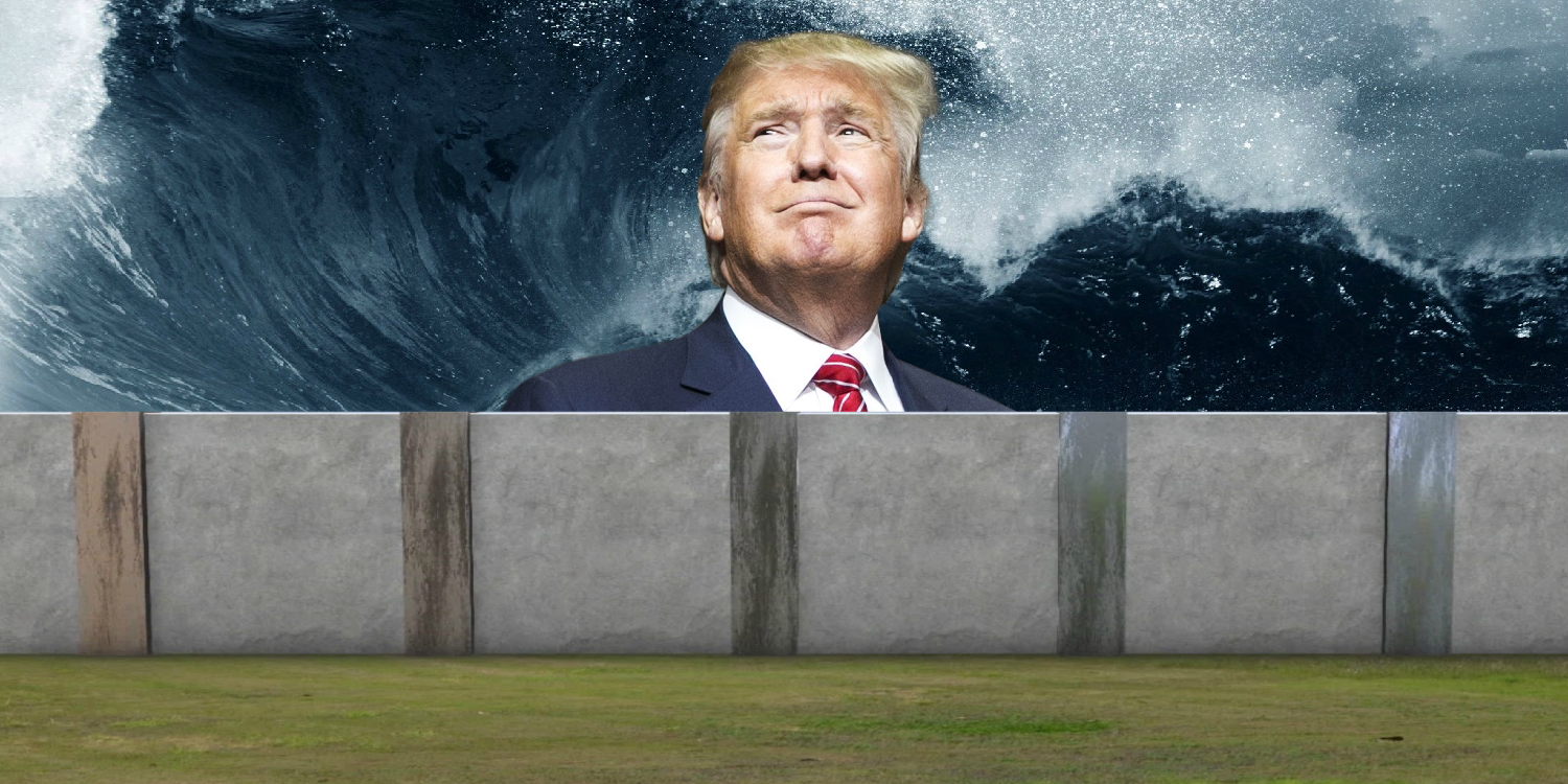 High Quality trump's wall Blank Meme Template