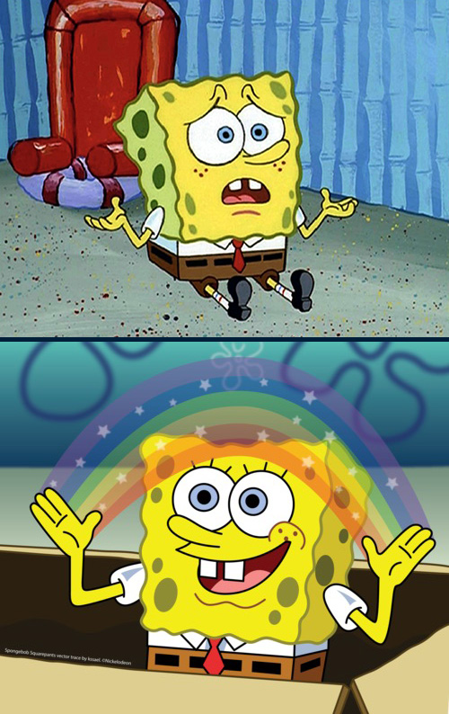 Sponge Bob 2 Blank Template Imgflip