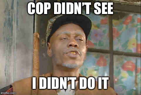 COP DIDN’T SEE I DIDN’T DO IT | made w/ Imgflip meme maker