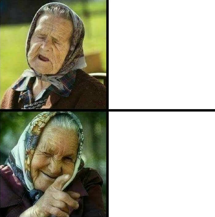 old women drake meme TN Blank Meme Template