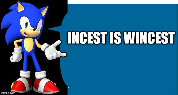 Another Sonic Says Meme | INCEST IS WINCEST | image tagged in another sonic says meme | made w/ Imgflip meme maker