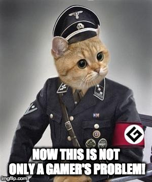 Grammar Nazi Cat | NOW THIS IS NOT ONLY A GAMER'S PROBLEM! | image tagged in grammar nazi cat | made w/ Imgflip meme maker