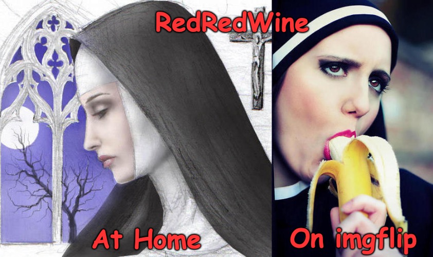 The Good and the Best... | RedRedWine; At Home; On imgflip | made w/ Imgflip meme maker