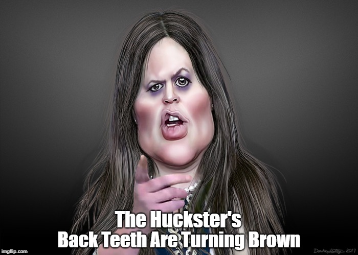 The Huckster's Back Teeth Are Turning Brown | made w/ Imgflip meme maker