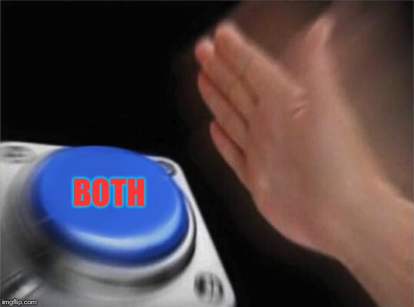 Blank Nut Button Meme | BOTH | image tagged in memes,blank nut button | made w/ Imgflip meme maker