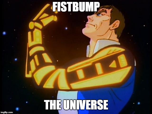 fistbump the universe  | FISTBUMP; THE UNIVERSE | image tagged in galaxy | made w/ Imgflip meme maker