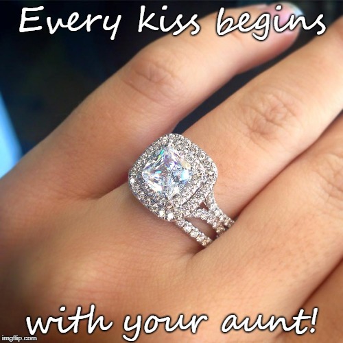 Every kiss begins; with your aunt! | made w/ Imgflip meme maker