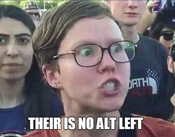 THEIR IS NO ALT LEFT | made w/ Imgflip meme maker