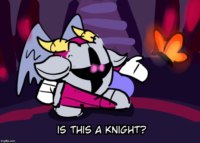 Is this a Knight ? | image tagged in is this a pigeon,kirby | made w/ Imgflip meme maker