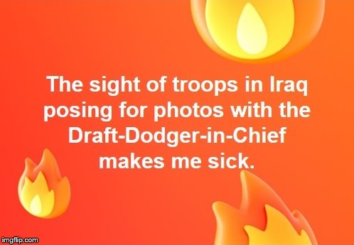 Draft-Dodger-In-Chief | image tagged in donald trump,draft dodger,trump draft dodger | made w/ Imgflip meme maker