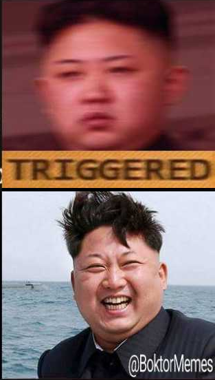 kim jong un not triggered Blank Meme Template