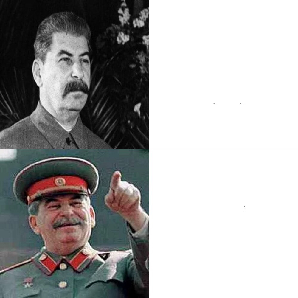 Hotline Stalin Blank Meme Template