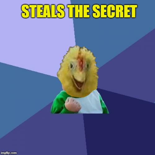 Success Kid Meme | STEALS THE SECRET | image tagged in memes,success kid | made w/ Imgflip meme maker