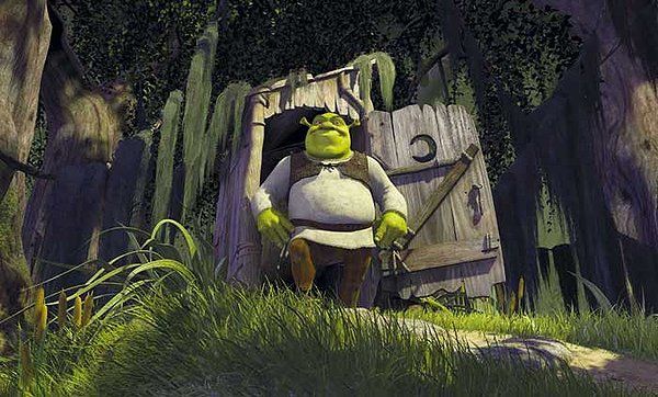 Shrek outhouse Blank Meme Template