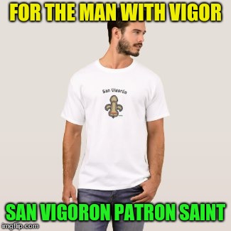 San Vigoron | FOR THE MAN WITH VIGOR; SAN VIGORON PATRON SAINT | image tagged in vigor,saint | made w/ Imgflip meme maker