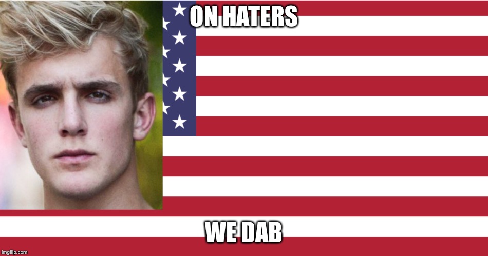 ON HATERS; WE DAB | image tagged in in god we trust | made w/ Imgflip meme maker
