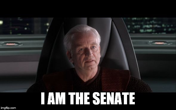 I am the Senate | I AM THE SENATE | image tagged in i am the senate | made w/ Imgflip meme maker