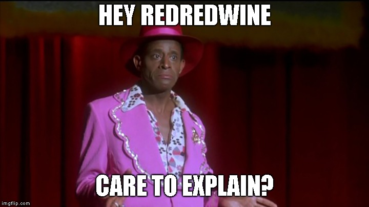 HEY REDREDWINE CARE TO EXPLAIN? | made w/ Imgflip meme maker