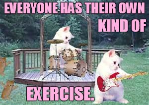 EVERYONE HAS THEIR OWN EXERCISE. KIND OF | made w/ Imgflip meme maker