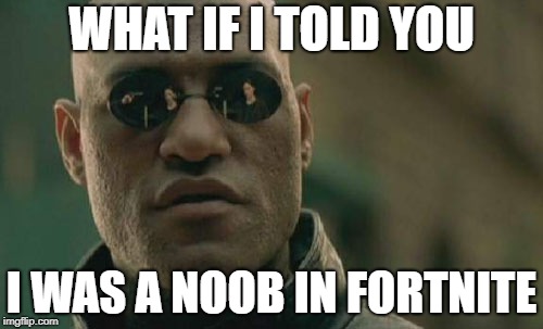 Matrix Morpheus | WHAT IF I TOLD YOU; I WAS A NOOB IN FORTNITE | image tagged in memes,matrix morpheus | made w/ Imgflip meme maker