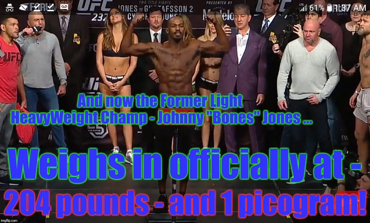 Once you get a "Rep" - it can be hard to shake it - even if you do come clean. | . And now the Former Light HeavyWeight Champ - Johnny "Bones" Jones ... Weighs in officially at -; 204 pounds - and 1 picogram! | image tagged in extreme sports,ufc,johnny bones jones,steroids,come back,memes | made w/ Imgflip meme maker