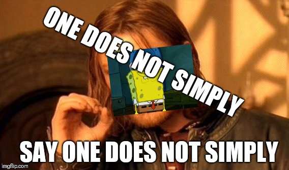 One Does Not Simply Meme | ONE DOES NOT SIMPLY SAY ONE DOES NOT SIMPLY | image tagged in memes,one does not simply | made w/ Imgflip meme maker