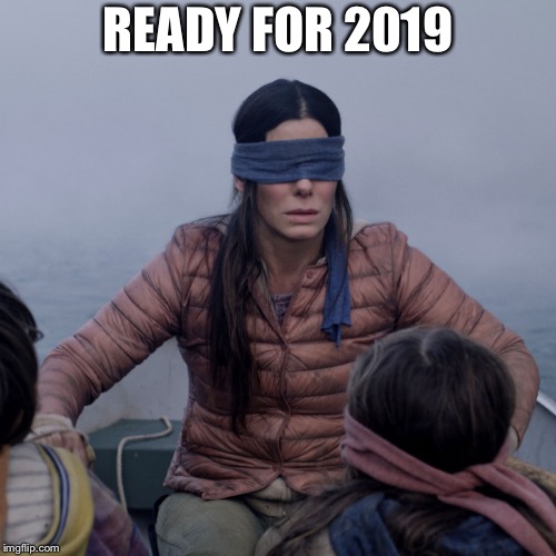 Bird Box | READY FOR 2019 | image tagged in bird box | made w/ Imgflip meme maker