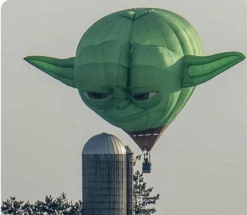 Hot Air Balloon Yoda Blank Meme Template