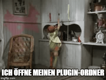 Ich öffne meinen Plugin-Ordner | ICH ÖFFNE MEINEN PLUGIN-ORDNER | image tagged in gifs | made w/ Imgflip video-to-gif maker