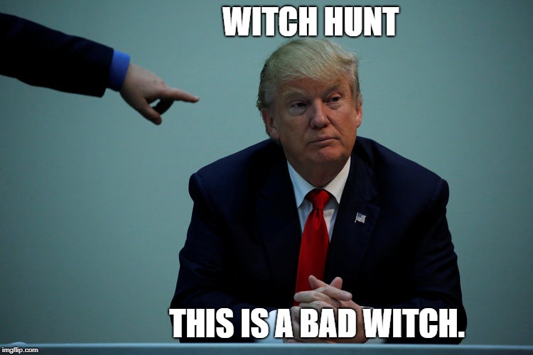 Trump is the Big Witch | WITCH HUNT; THIS IS A BAD WITCH. | image tagged in the big witch,dump trump,impeach trump | made w/ Imgflip meme maker