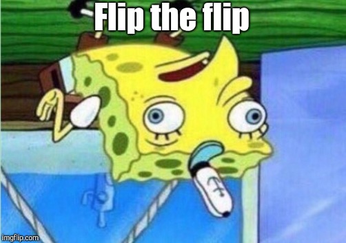 Mocking Spongebob | Flip the flip | image tagged in memes,mocking spongebob | made w/ Imgflip meme maker