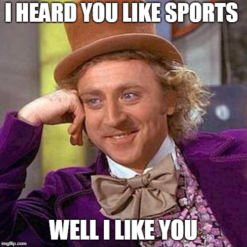 So Mike, I understand you know everything sport... Please remind | I HEARD YOU LIKE SPORTS; WELL I LIKE YOU | image tagged in so mike i understand you know everything sport please remind | made w/ Imgflip meme maker