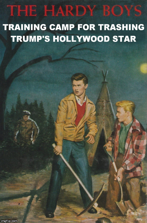 image tagged in spoof,books,trump,hollywood,donald trump the clown,mystery | made w/ Imgflip meme maker