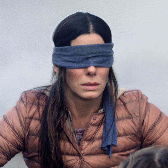 High Quality Sandra Bullock Blindfolded Blank Meme Template